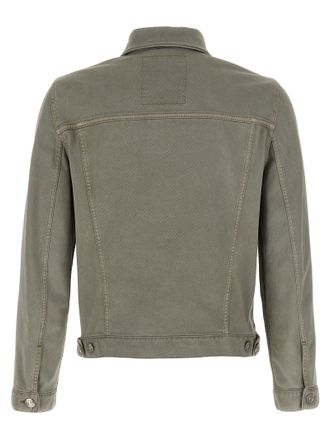Brunello Cucinelli Mens Gray Cotton Denim Jacket Clothing