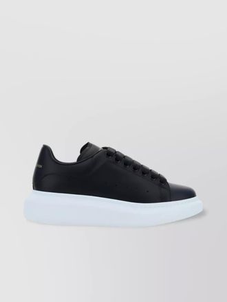 Alexander McQueen calf leather oversized low-top sneakers