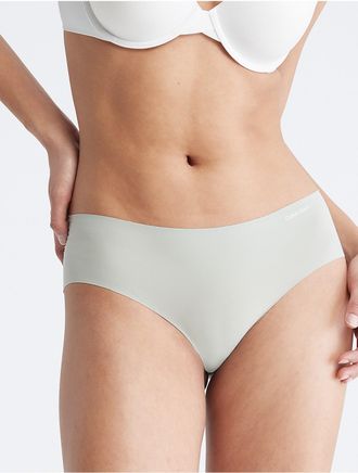 Calvin Klein Womens Invisibles Hipster - Green - XS