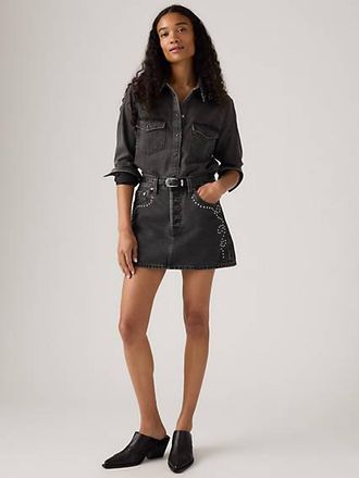 Levi's Bejeweled Icon Skirt - Womens - 23 - Black