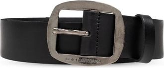 Dolce & Gabbana Leren riem - Heren - Riemen - Zwart - 95 CM - Leer - Accessoires