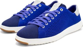 Cole Haan Womens Grandpro Stitchlite Tennis Sneaker In Storm Blue