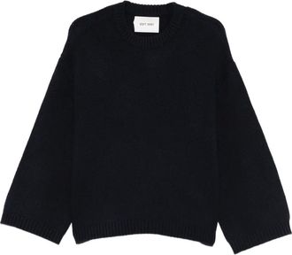 Soft Goat Kasjmier trui met ronde hals - Blauw