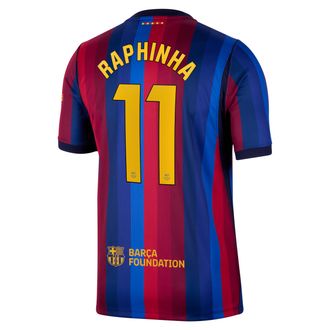 Nike Raphinha FC Barcelona 2026/27 Stadium Home Nike Mens Dri-FIT Soccer Jersey in Red | NN204353827-FCB