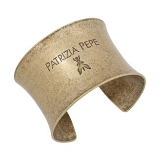 Patrizia Pepe Bracciale scultoreo con finitura vintage - - Accessories - Donna - Giallo - ONE SIZE