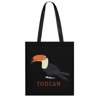 Generic Cute Toucan Womens Tote Casual Shopping Bag Lightweight Shoulder Bags Hobos Handbag for Work Travel Daily 35x40cm