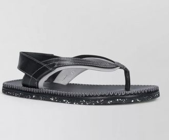 Kiko Kostadinov slide sandals heel contrast stitching detail