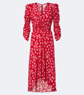 Isabel Marant Abito midi Albini in misto seta