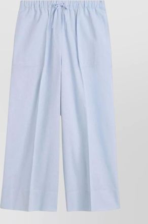 Toteme linen cotton blend wide leg trousers