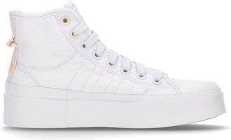 adidas Sneakers, female, White, 5 2/3 UK, High-Top Sneaker with Floral Embroidery