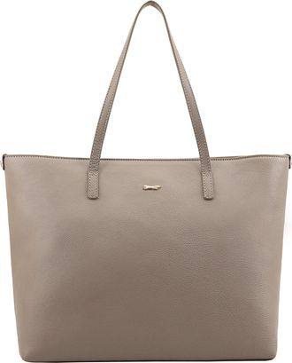Paul Costelloe Womens Tropez Brown Leather Shoulder Bag - One Size