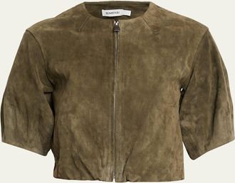 SIMKHAI Austyn Zip-Front Jacket