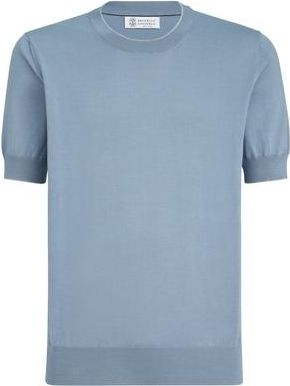 Brunello Cucinelli Cotton T-shirt in Slate at Nordstrom, Size 54 It