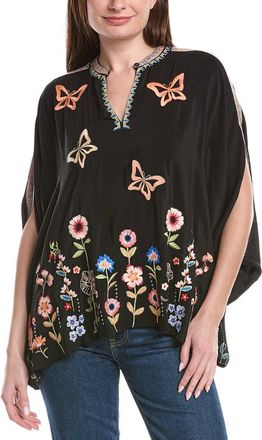 Johnny Was Nuria Silk Poncho