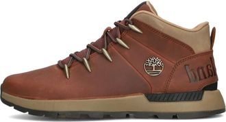 Timberland Schoenen, Heren, Bruin, 41 EU, Mid Lace Up Sneakers Cognac