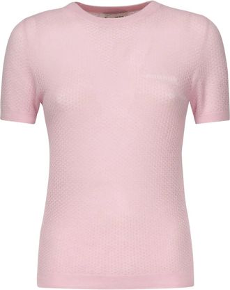 Miu Miu Top con intarsio - Rosa