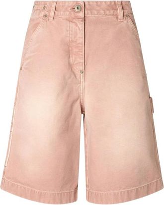 Halfboy Worker Shorts - Dames - Denim shorts - Roze - S - Katoen - Korte Broeken