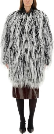 Sportmax Now1234 Oversized Faux Fur Jacket