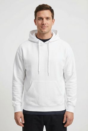 Fruit Of The Loom Kapuzensweatshirt FRUIT OF THE LOOM, Herren, Gr. XXXL (60/62), weiss (wei&szlig;), angeraute Sweatware, Obermaterial: 80% Baumwolle, 20% Polyester, unifarbe