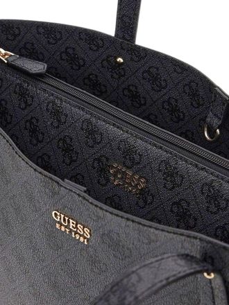Guess Womens Tote Coal Logo Polyurethane Tote-bags