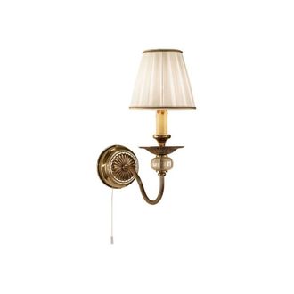 Netlighting Ascot Classic Candle Wall Light Antique Brass 1x E14 in Bronze