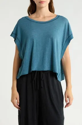 Free People FP Movement My Tee Time Open Back T-Shirt in Riptide at Nordstrom, Size X-Large