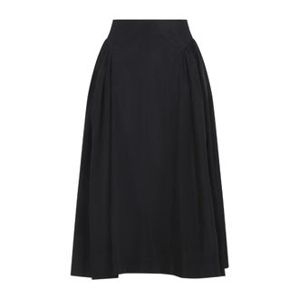 Simone Rocha High-Waisted Midi Skirt With Gathered Pleats