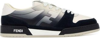 Fendi White Blue Logo Sneakers