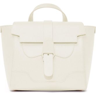 Senreve Midi Maestra Pebbled Leather 4-Way Convertible Handbag in Cream at Nordstrom