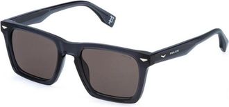 Police Supernova 5 Zonnebril - Heren - Zonnebrillen - Grijs - 53 MM - Nylon - Accessoires