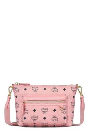 MCM Aren Crossbody in Visetos in Pink at Nordstrom