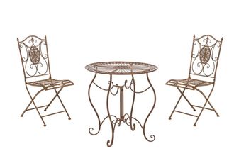 Clp Set Mobili Da Giardino Aldeano Antico Marrone