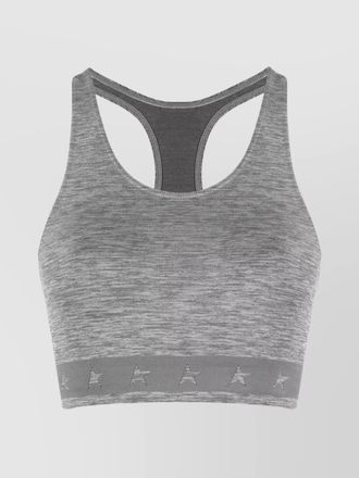 Golden Goose logo-underband racerback crop top
