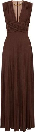 Elisabetta Franchi Red Carpet Lurex Jersey Dress