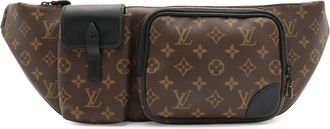 Louis Vuitton Black Brown Monogram White Monogram Shoulder Bag Sling Bag (Pre-Owned)