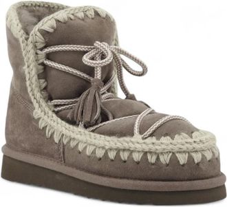 Mou Eskimo Scoubidoo Lace - Dames - Winterlaarzen - Grijs - 37 EU - Wol - Schoenen