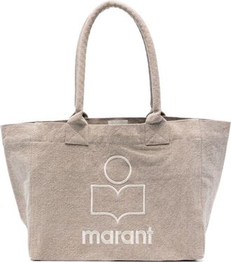 Isabel Marant Yenky zip tote bag - women - Organic Cotton - One Size - Neutrals