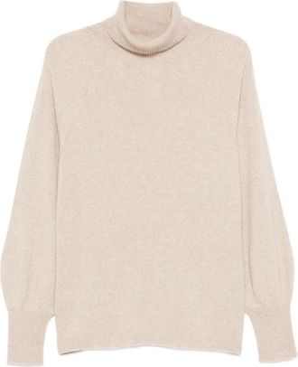 Marina Rinaldi roll-neck sweater - Beige