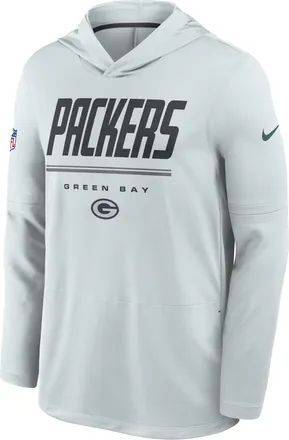Nike Green Bay Packers Sideline Nike Mens Dri-FIT NFL Long-Sleeve Hooded Top in Purple | 03B90GWX7T-TG4