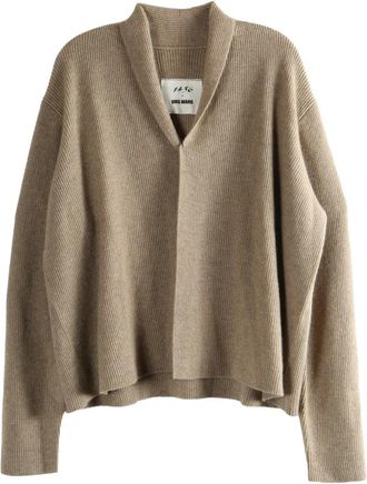 Uma Wang x 1436 open-front cardigan - women - Cashmere - L - Neutrals