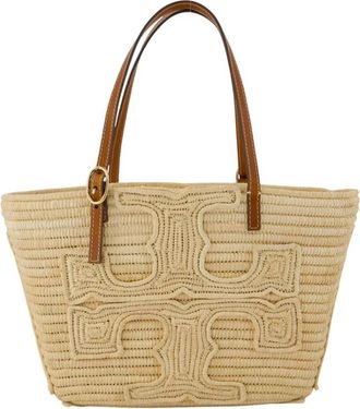 Tory Burch Ella Small Shopper Bag - Dames - Shoppers - Beige - ONE Size - Tassen