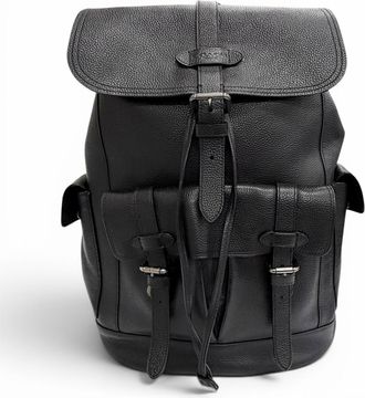 Coach Black Leather Backpack (Pre-Owned)