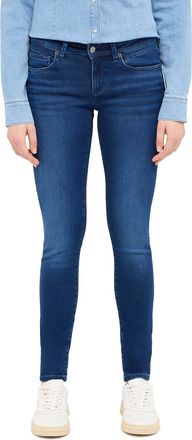 Mustang Skinny-fit-Jeans MUSTANG Damen Style Quincy Skinny, Damen, Gr. 31, L&auml;nge 30, blau (682 mittelblau), Denim/Jeans, 78% Baumwolle, 10% Lyocell, 9% Elasto