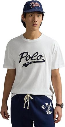 Polo Ralph Lauren Classic Fit Logo Jersey T-Shirt Mens Clothing White 4 : LG, Jersey/Cotton