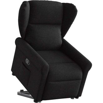 vidaXL Sill&oacute;n Reclinable Elevable Tela Negro