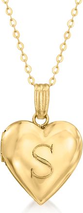 Canaria Canaria 10kt Yellow Gold Plain Heart Locket Necklace