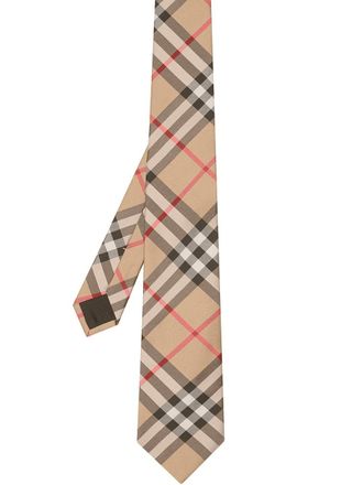 Burberry Modern Cut Vintage Check Silk Tie - men - Silk - One Size - Brown