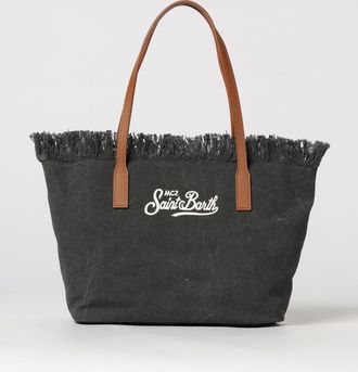 MC2 Saint Barth Borsa in cotone con logo ricamato