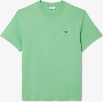 Lacoste Mens Cotton-T-Shirt - Green - Size: 40
