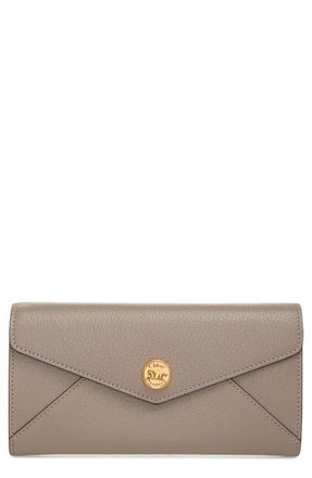 Chlo&eacute; Envelope Long Wallet in Motty Grey at Nordstrom